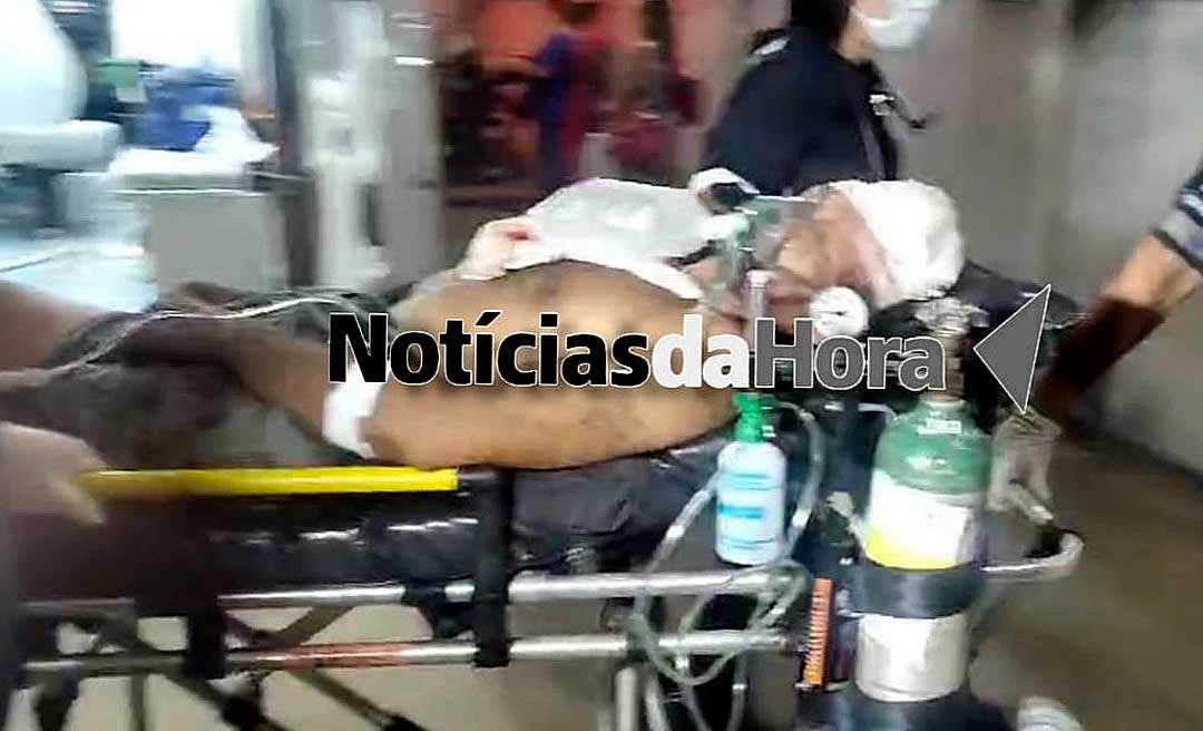 Irmão sai em defesa da irmã e dos sobrinhos e é violentamente atacado por cunhado a golpe de machado