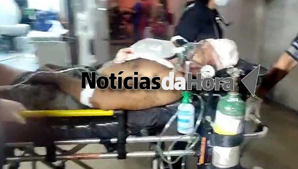 Irmão sai em defesa da irmã e dos sobrinhos e é violentamente atacado por cunhado a golpe de machado