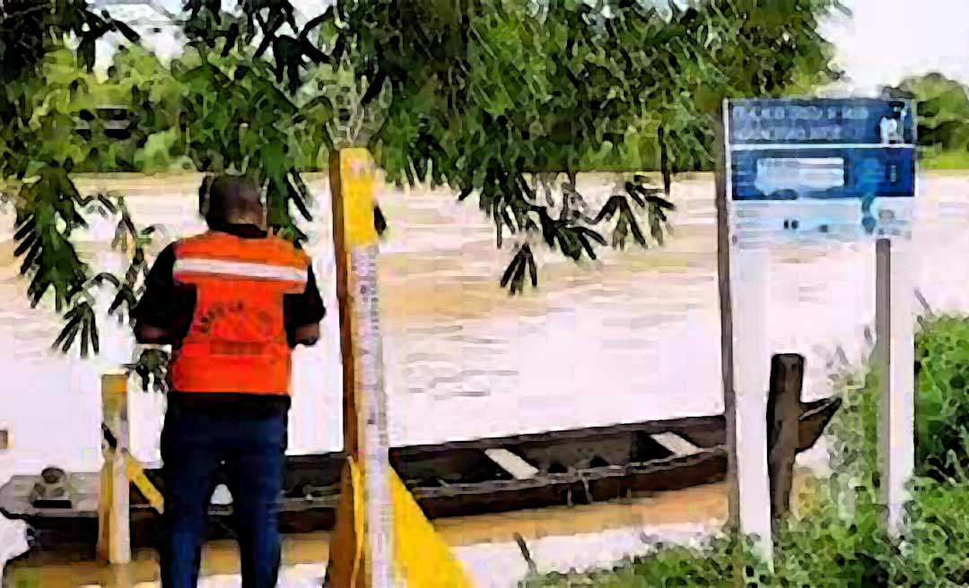 Rio Acre ultrapassa os 10,46 metros e atinge cota de atenção, informa Defesa Civil