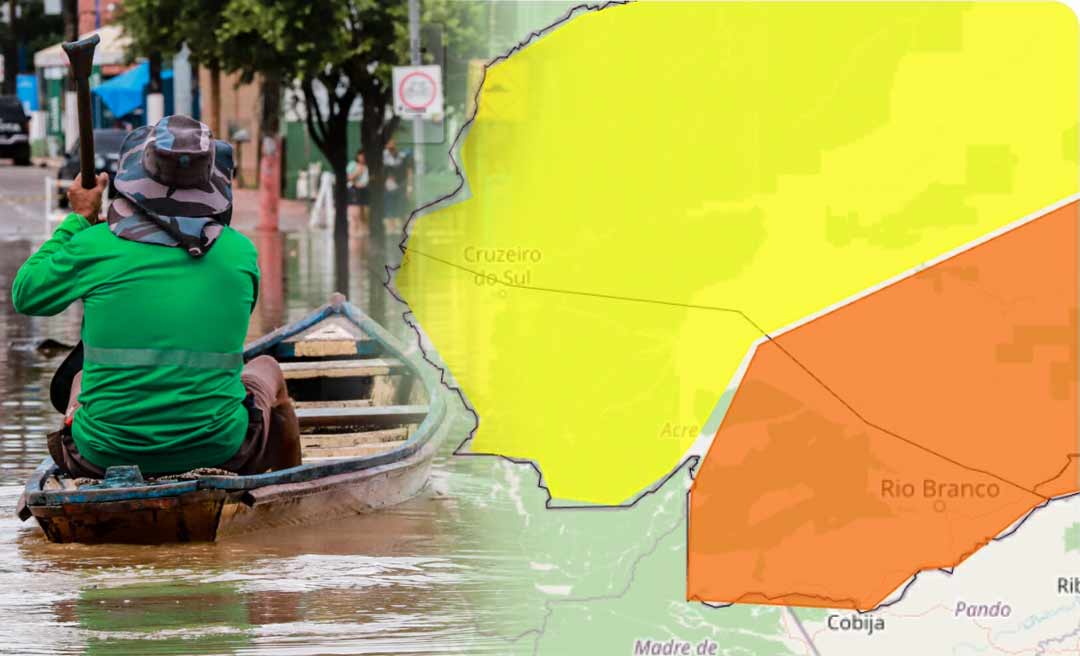 EM ALERTA! Rio Acre deve ultrapassar 10 metros neste domingo, alerta Defesa Civil