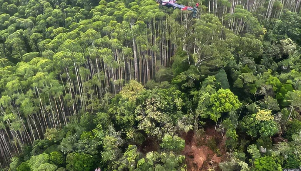 Corpos de ocupantes de helicóptero são encontrados junto aos destroços