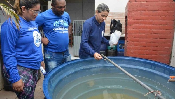 Prefeitura de Rio Branco realiza mutirão de combate à dengue no Conjunto Universitário