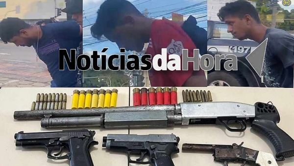 PM detém faccionados e apreende armas de fogo no Taquari