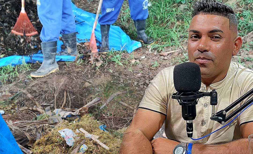 Chefe dos Cemitérios de Rio Branco denuncia que populares estão jogando entulhos no Jardim da Saudade e faz desabafo: ‘vamos respeitar’