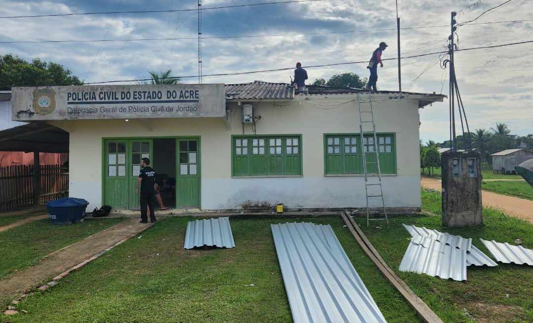 Governo do Acre inicia reforma na delegacia de Polícia Civil do Município de Jordão