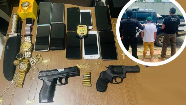 Fornecedor de armas de fogo para facção criminosa é preso pela Polícia Civil do Acre