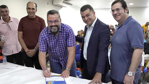 Em Feijó, Alan Rick celebra a filiação de ex-deputado Cadmiel ao União Brasil