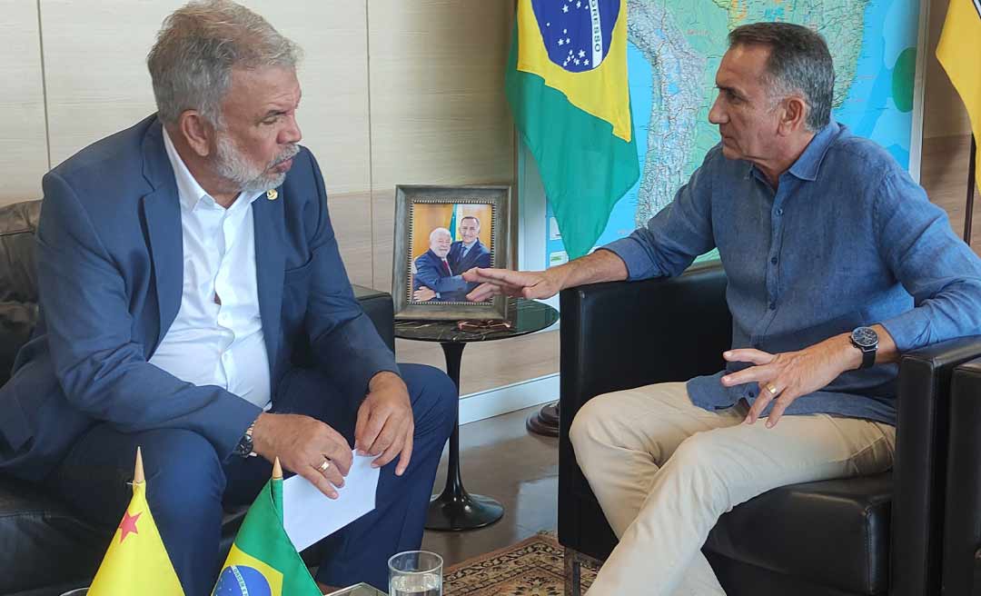 Em Brasília, Petecão se reúne com Ministro Waldez em busca de ajuda federal para municípios atingidos por enchentes no Acre