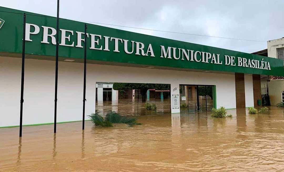 Rio Acre chega a 15, 58 metros em Brasileia e Epitaciolândia e enchente já é a maior da história nos dois municípios