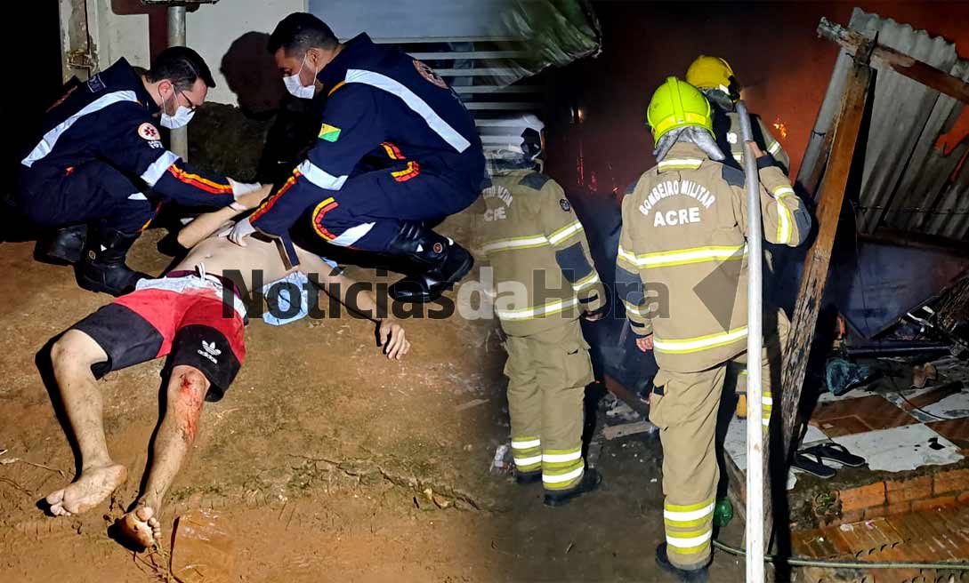 Criminosos invadem casa, atiram em jovem e tocam fogo em residência no Belo Jardim 2