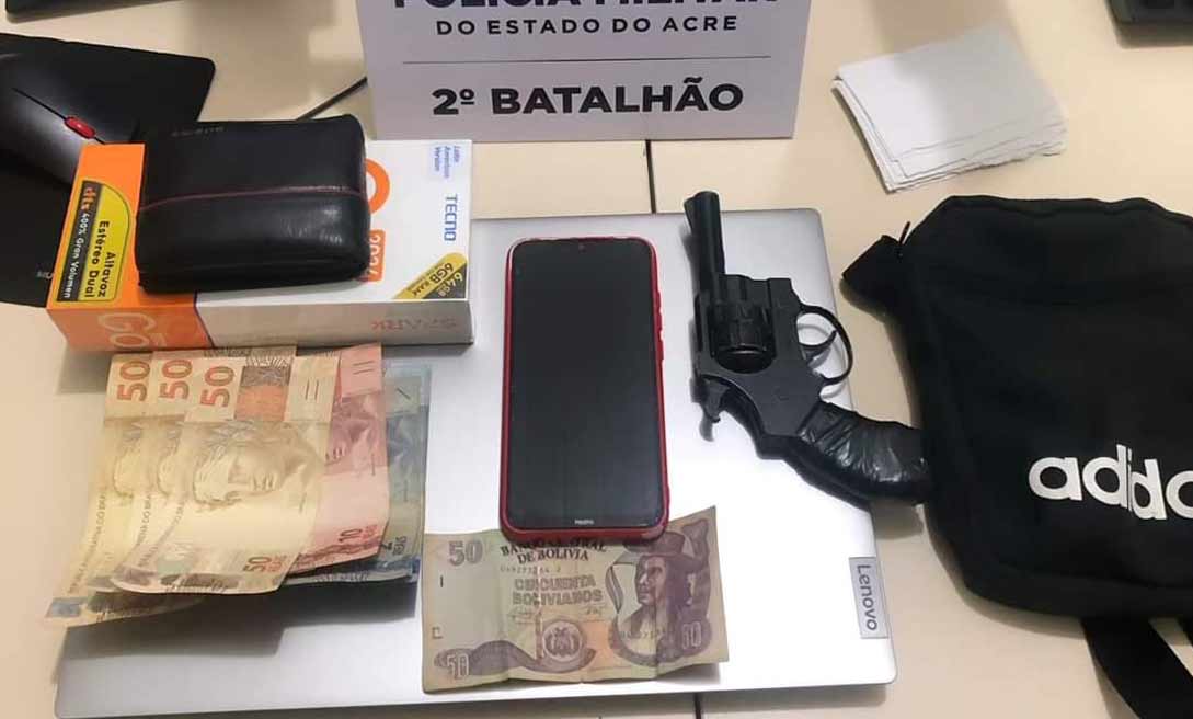 Menor é apreendido com arma de fogo e objetos roubados no bairro Santa Inês