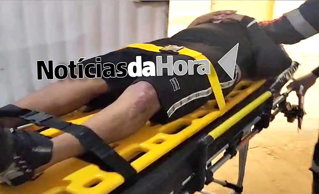 Ciclista fica em estado grave ao ser atropelado próximo à Chácara Ipê, em Rio Branco