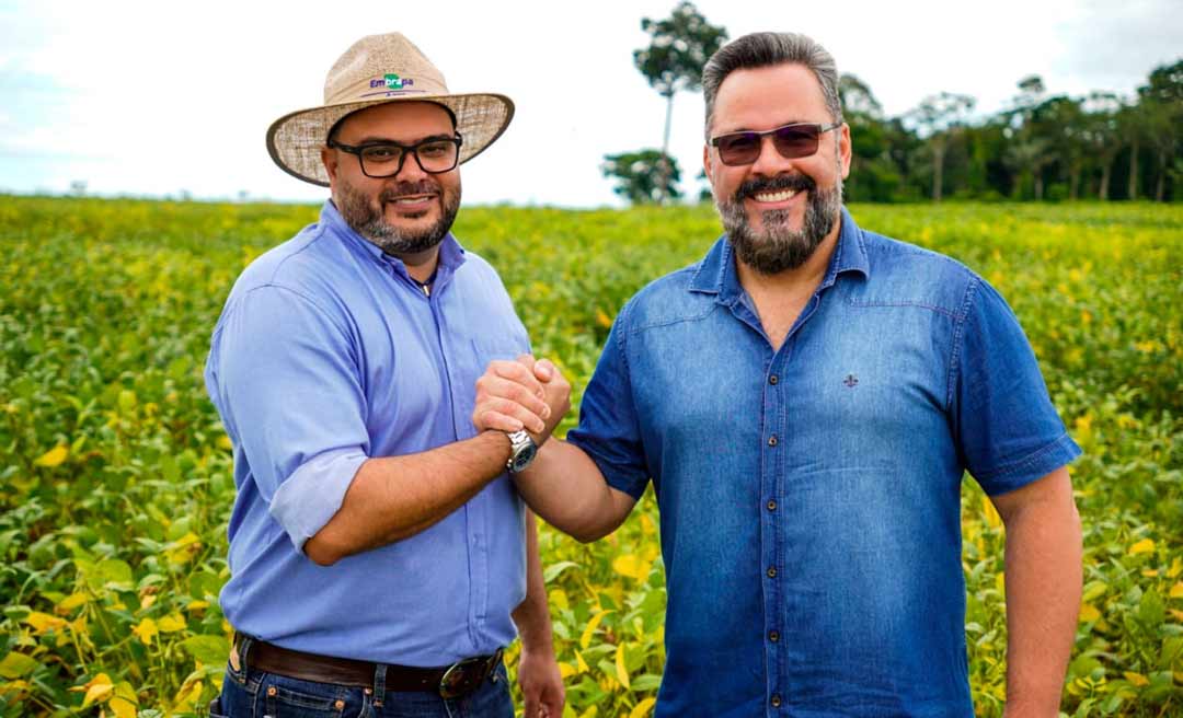 Com apoio de Alan Rick, Embrapa desenvolve pesquisa inédita sobre o cultivo de soja no Acre