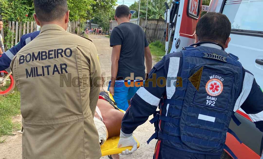 Homem tem afundamento de crânio após cair de forro da casa no 2⁰ Distrito de Rio Branco