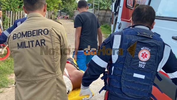 Homem tem afundamento de crânio após cair de forro da casa no 2⁰ Distrito de Rio Branco