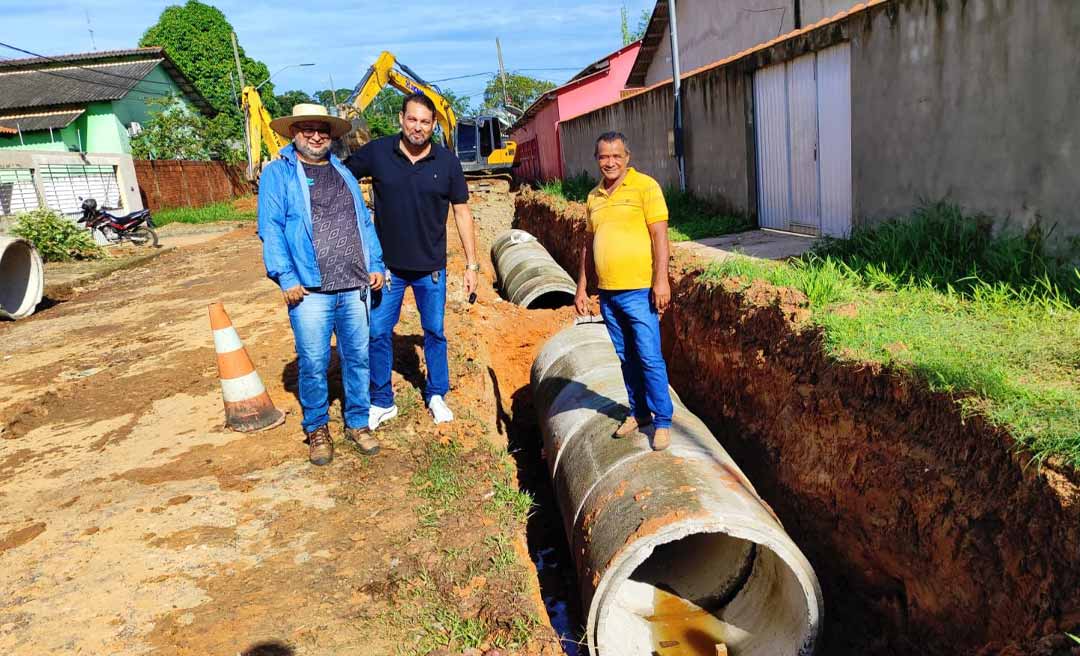 Prefeitura de Sena Madureira continua investindo em obras de drenagem para melhorar a qualidade de vidas dos moradores