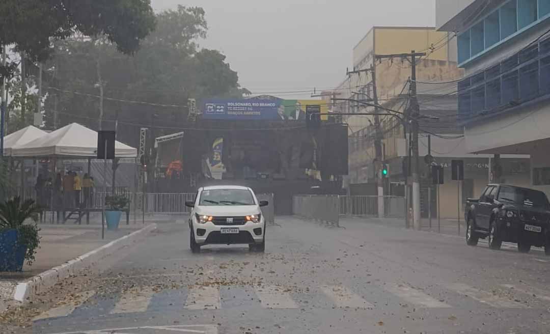 Previsão é de muita chuva e ventos fortes em Rio Branco nesta sexta e sábado, diz Sipam