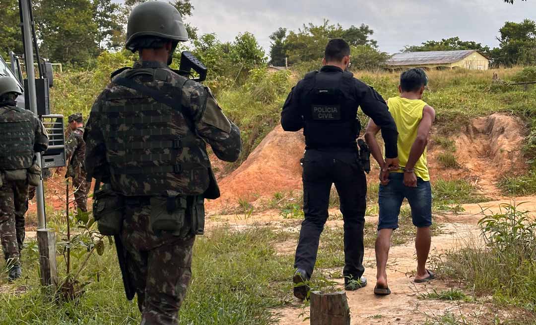 Traficante de drogas é preso em Rodrigues Alves, em operação integrada entre Polícia Civil e Exército Brasileiro