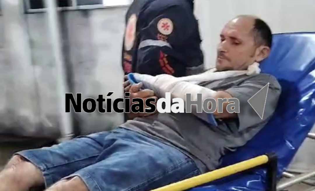 Colisão entre motocicletas deixa homem ferido no Ramal Benfica