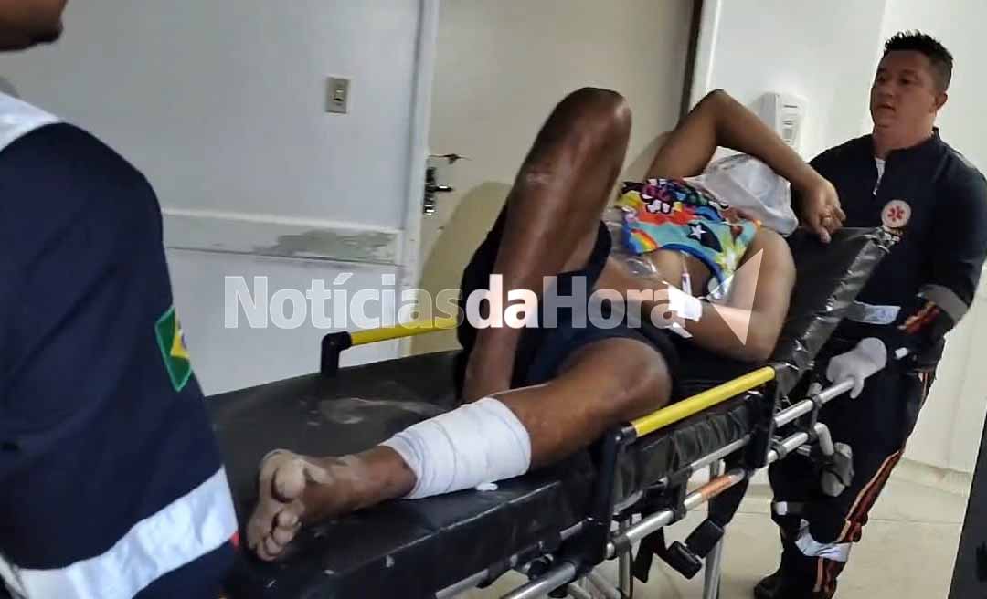 Ciclista sofre tentantiva de homicidio por dupla em motocicleta no Segundo Distrito de Rio Branco