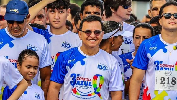 Presidente da Aleac prestigia 3ª Corrida Azul e destaca importância da inclusão de pessoas com autismo