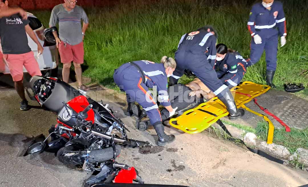 Acidente no Conjunto Village, em Rio Branco, deixa três pessoas feridas