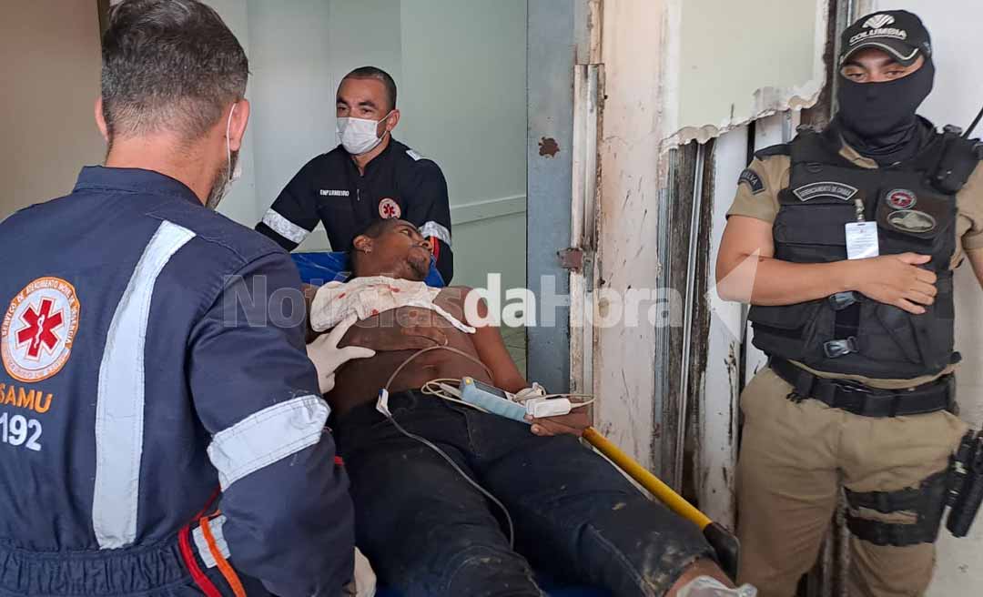 No Taquari, homem é baleado pela PM após reagir a abordagem e apontar arma de fogo para os policiais