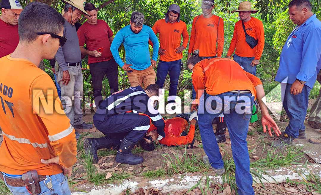 Trabalhador do Asfalta Rio Branco sofre tentativa de homicídio enquanto trabalhava na Amadeo Barbosa