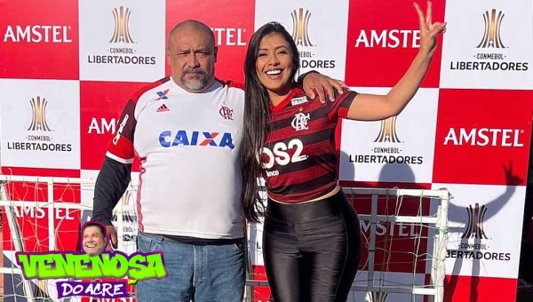 Rainha do Rodeio Sarah Aiache realiza o sonho do pai de ver o Flamengo jogar em La Paz