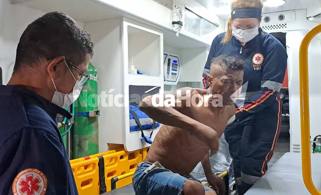 Homem em situação de rua é ferido por arma branca e a marteladas no Centro da Capital