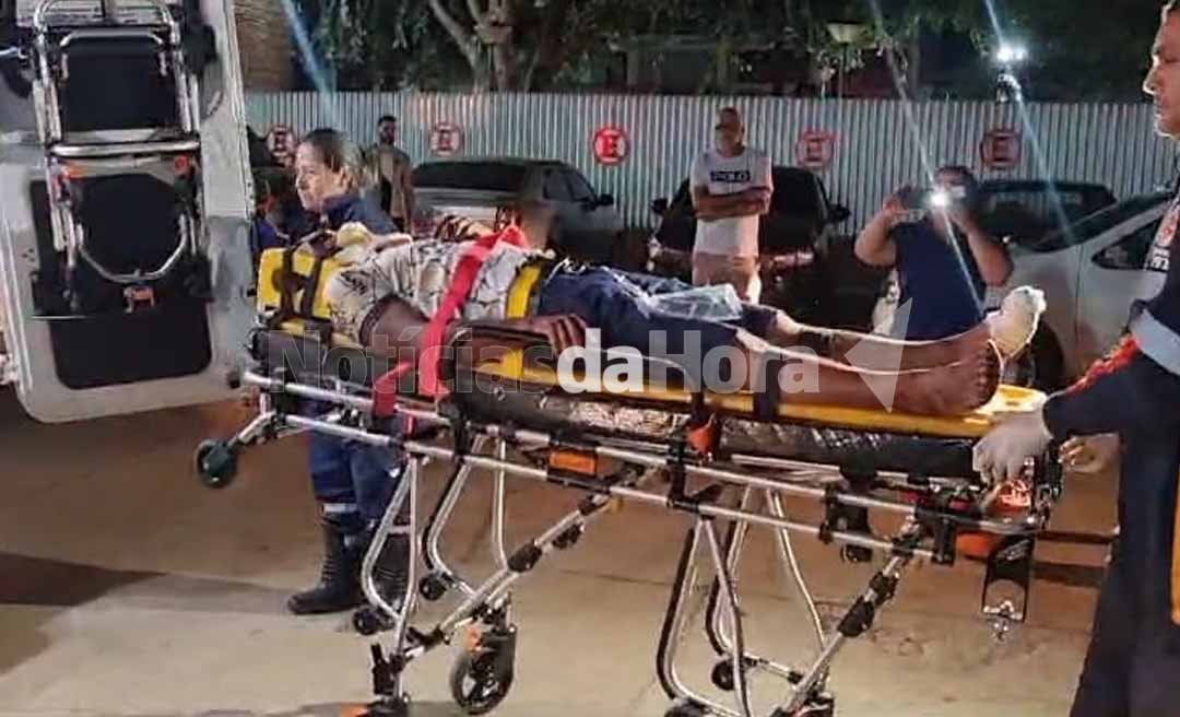 Homem perde controle da motocicleta e tem dedo amputado em acidente no Bujari