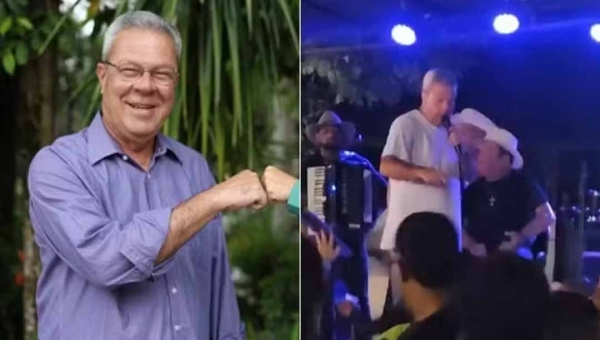 Prefeito sobe com sinais de embriaguez em palco e manda eleitores 'irem à merda'; veja vídeo