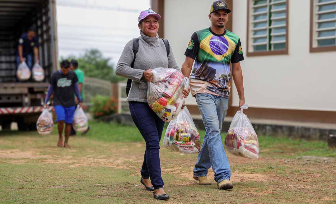 Governo destina mais de 400 cestas básicas para prover segurança alimentar de centenas de pessoas em vulnerabilidade social