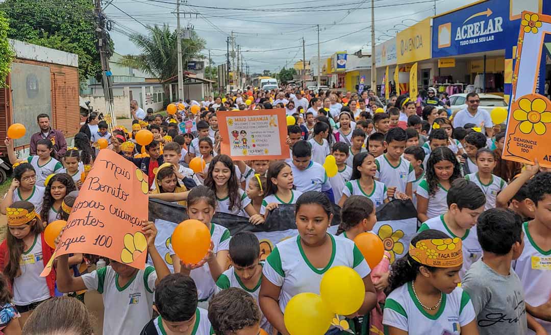 Brasiléia realiza caminhada contra abuso e exploração sexual de crianças e adolescentes