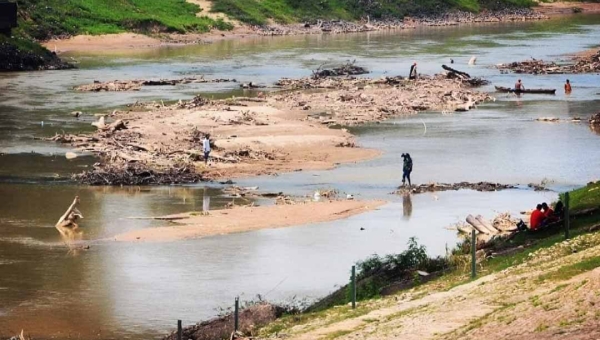 Com 2,88 metros, nível do Rio Acre na Capital é o menor no mesmo período em 10 anos