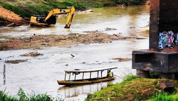 Na Capital, nível do Rio Acre diminuiu 27 centímetros nas últimas 24h