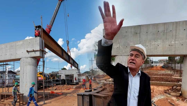 Bocalom promete inaugurar viaduto no início de julho e diz que obra é a “modernidade chegando”