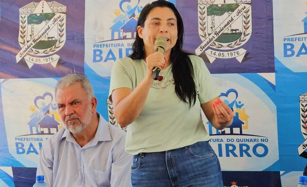 Rosana Gomes assina ordem de serviço para construção de concha acústica no Quinari