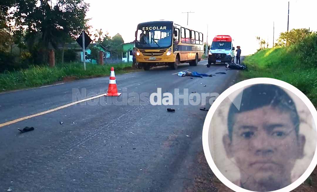 Motociclista morre na AC-90 após colidir contra caminhão boiadeiro na Transacreana