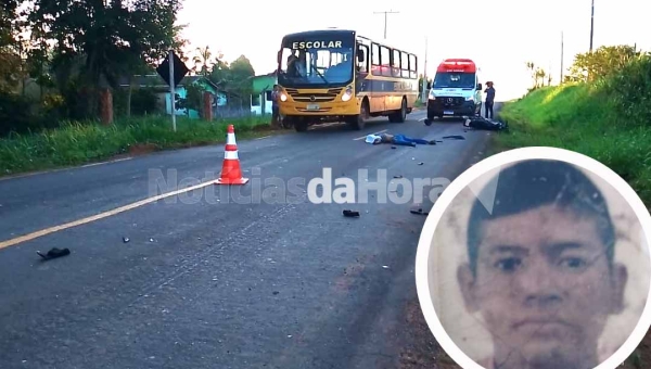 Motociclista morre na AC-90 após colidir contra caminhão boiadeiro na Transacreana