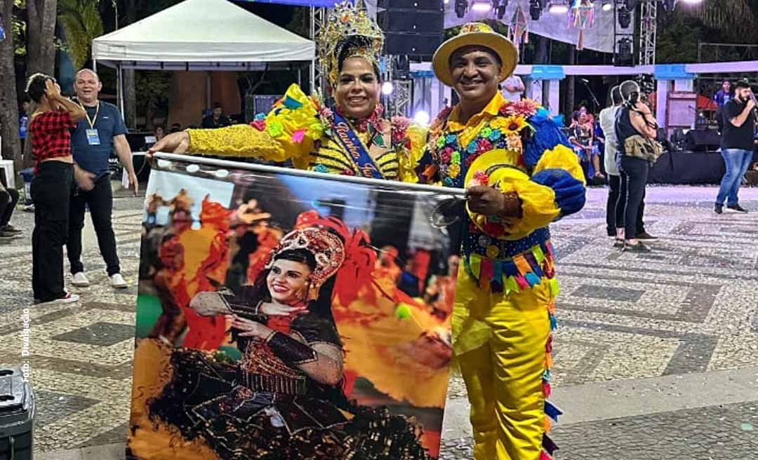 Casal da Junina Pega-Pega se consagra bicampeão no concurso de realezas de Rio Branco