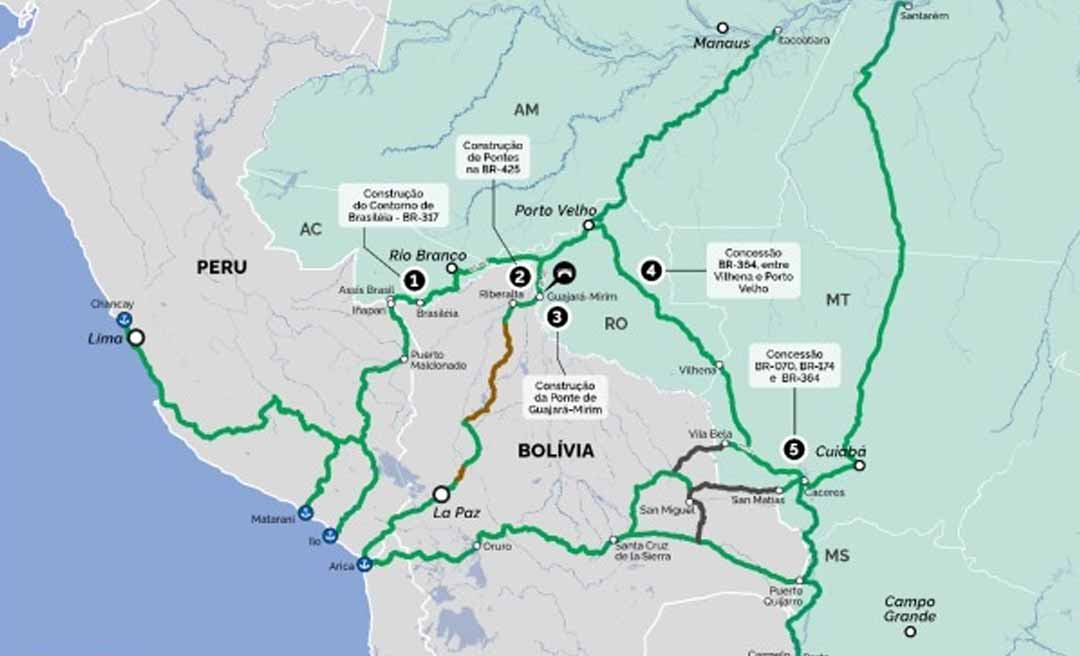 Único estado brasileiro que cruza somente um país para chegar ao oceano Pacífico, Acre vai consolidando integração com os portos peruanos