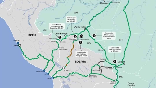 Único estado brasileiro que cruza somente um país para chegar ao oceano Pacífico, Acre vai consolidando integração com os portos peruanos