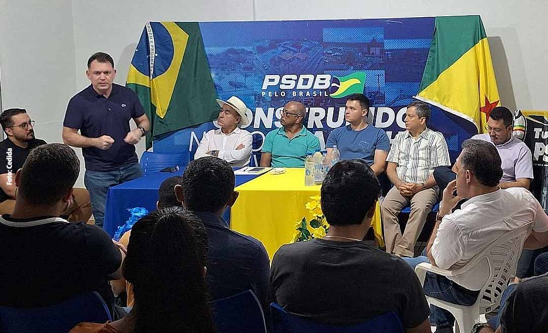 Após PSDB dizer que não vai apoiar chapa PL/PP, Bocalom e Alysson vão à sede do partido e pedem aliança contra a esquerda