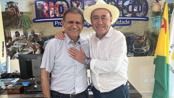 Moisés Diniz é recebido por Bocalom e reafirma apoio à reeleição do prefeito
