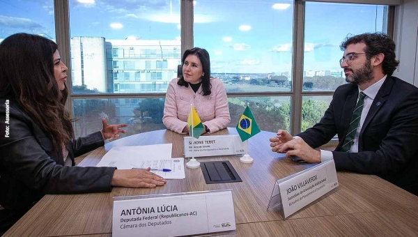 Antônia Lúcia se reúne com Simone Tebet e pede à ministra reativação de Fundo de U$$ 11 milhões que pode beneficiar o Acre