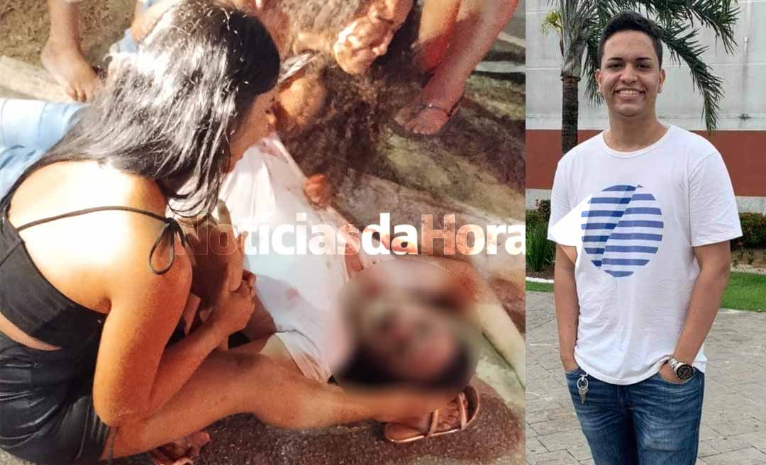 Jovem morre em acidente de moto ao colidir com palmeira na Avenida Ceará, em Rio Branco