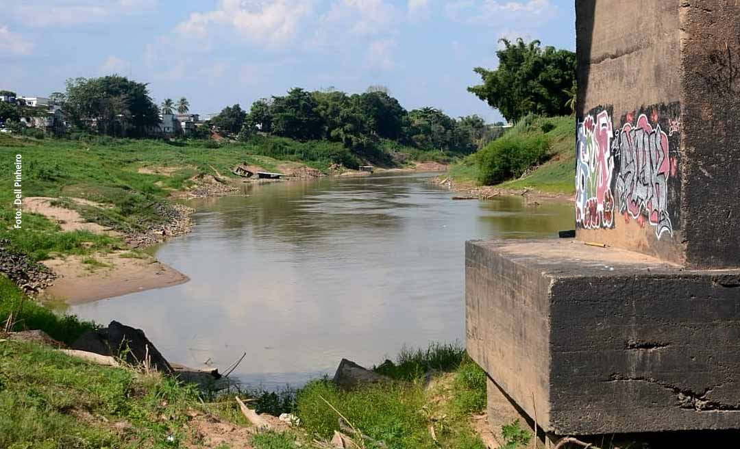 Com apenas 1,79 metros, nível do Rio Acre na Capital é o mais baixo dos últimos 10 anos, alerta Defesa Civil