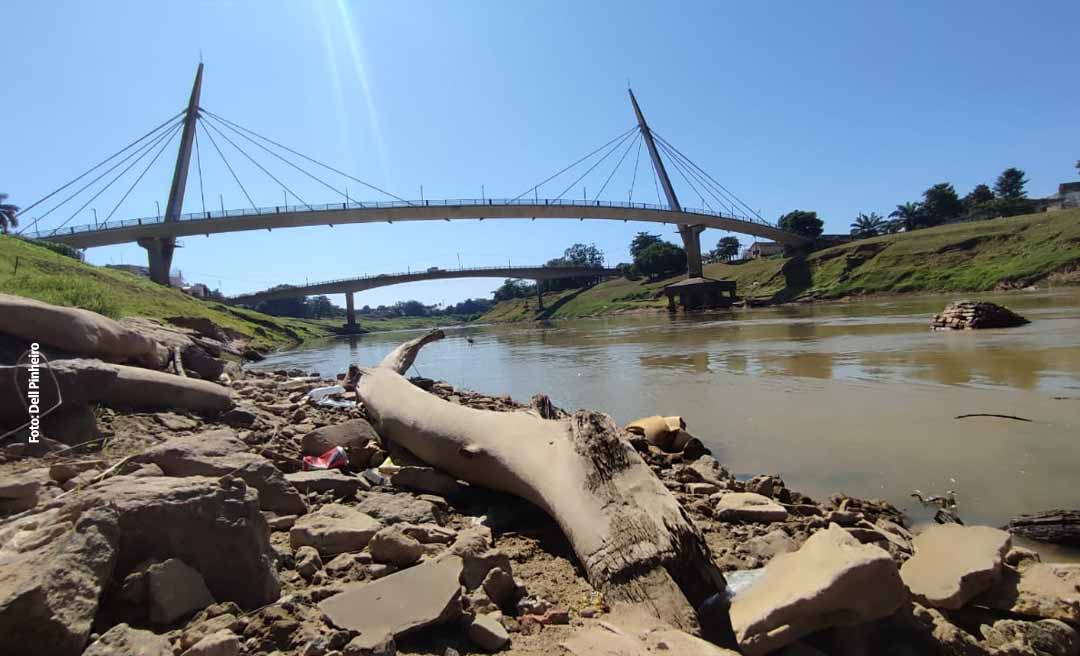 Apesar da elevação de sete centímetros, nível do Rio Acre na Capital continuará baixando, alerta Defesa Civil