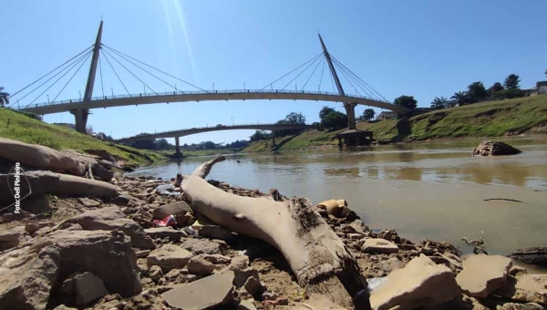 Apesar da elevação de sete centímetros, nível do Rio Acre na Capital continuará baixando, alerta Defesa Civil